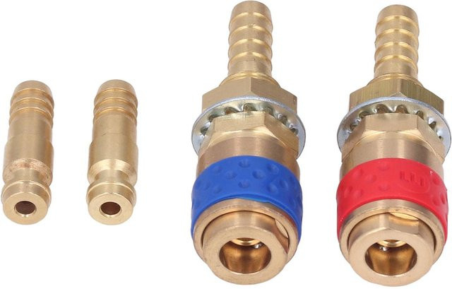 TOMTOP Wassergekühlter Gasadapter M8 aus Messing als Schnellverbinder Fitting für TIG und MIG Schläuche in Gold und Multicolour - Bild 1