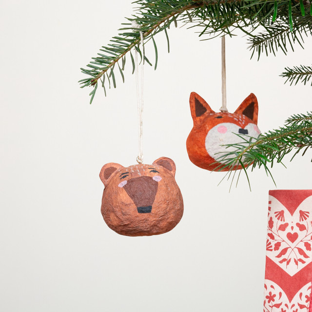 Weihnachtshänger Bär von Blume2000 in Braun - Bild 1