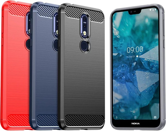 Stoßfeste Schutzhülle für Nokia 1.3 1.4 2.3 3.1A 8.3 5G 8V 5G in Schwarz - Bild 1