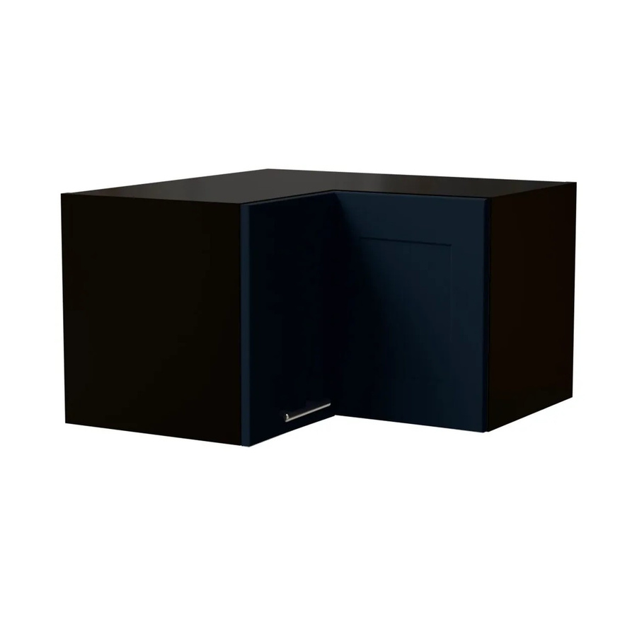 Feldmann-Wohnen Eckhängeschrank Oslo in Schwarz und Indigo Matt mit Soft-Close-Türen, B/T/H: 60 x 60 x 36 cm - Bild 2