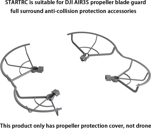 STARTRC Propellerblattschutz für DJI AIR3S in Grau mit vollständigem Surround-Antikollisionsschutz - Bild 1