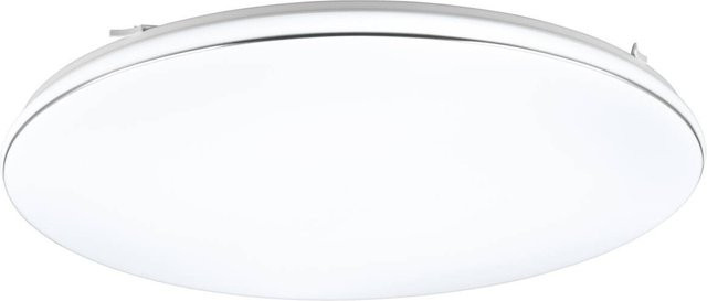Reality LED-Deckenleuchte Blanca in Weiß und Chrom aus Metall und Kunststoff, Durchmesser: 53 cm, Höhe: 5 cm - Bild 1