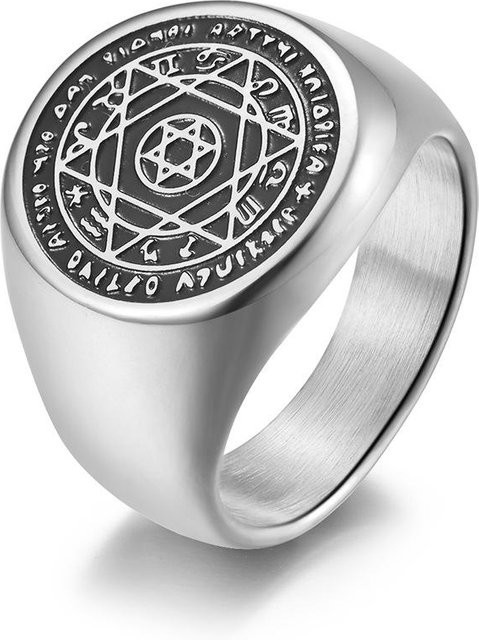 YIRAN Ring Edelstahl, Silber, Herren - Bild 1