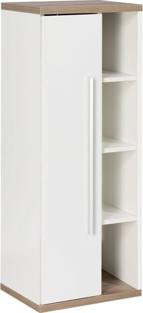 Fackelmann Bad-Hängeschrank Stanford Weiß mit Soft-Close-Türen, B/T/H: 42 x 32 x 106 cm - Bild 1