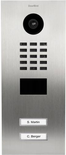 DoorBird D2102V IP-Video-Türsprechanlage LAN Außeneinheit aus Edelstahl V4A in Silber (gebürstet) - Bild 1