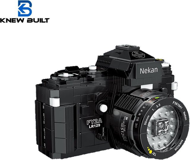 KNEW BUILT Klassisches Digitalkamera-Modell, Block-Kits, Schwarz - Bild 1