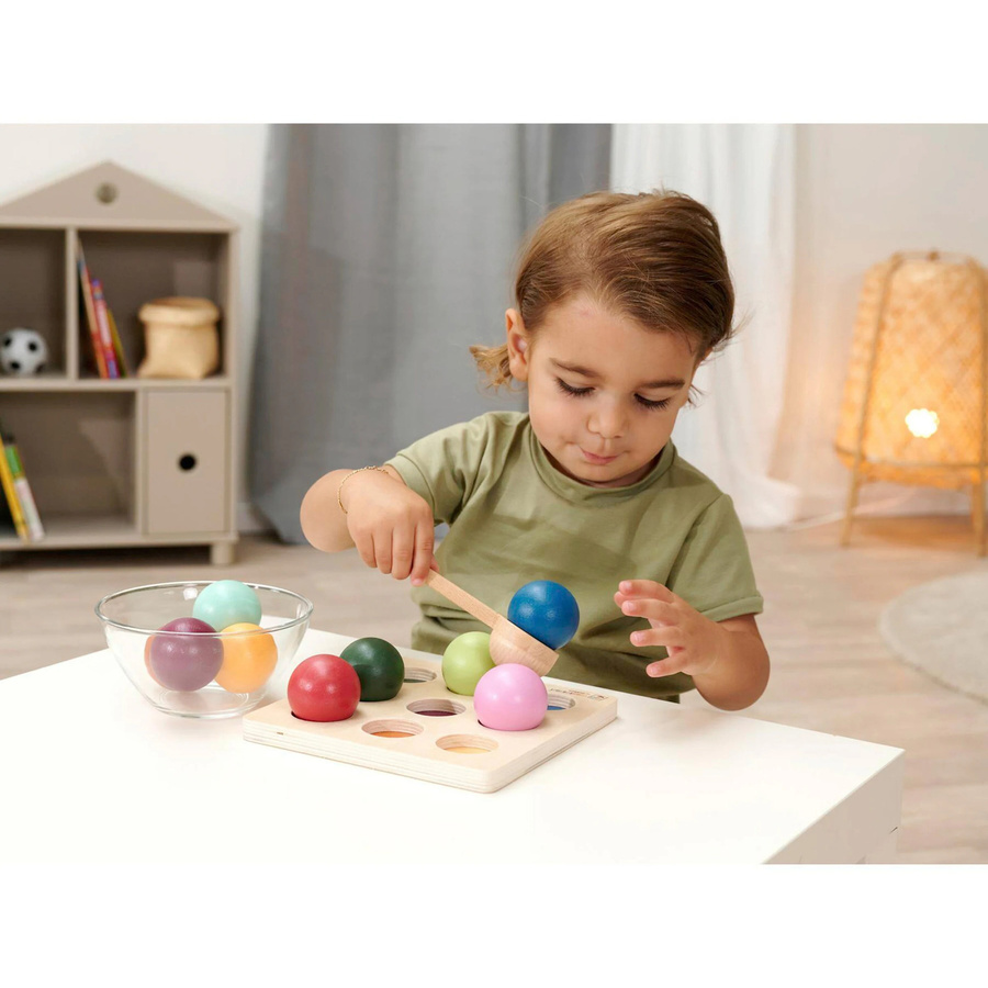 Eichhorn Montessori Sortierkugeln, Holz, ab 2 Jahre - Bild 2