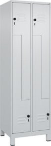 C+P Z-Spind Classic PLUS mit 4 Fächern, grau, H x B x T: 195 x 60 x 50 cm - Bild 1