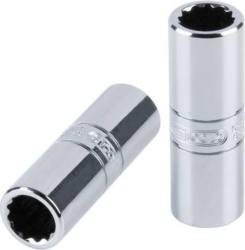 KS Tools CHROMEplus Zündkerzen-Stecknuss 1/2 Zoll 14mm Silber - Bild 1