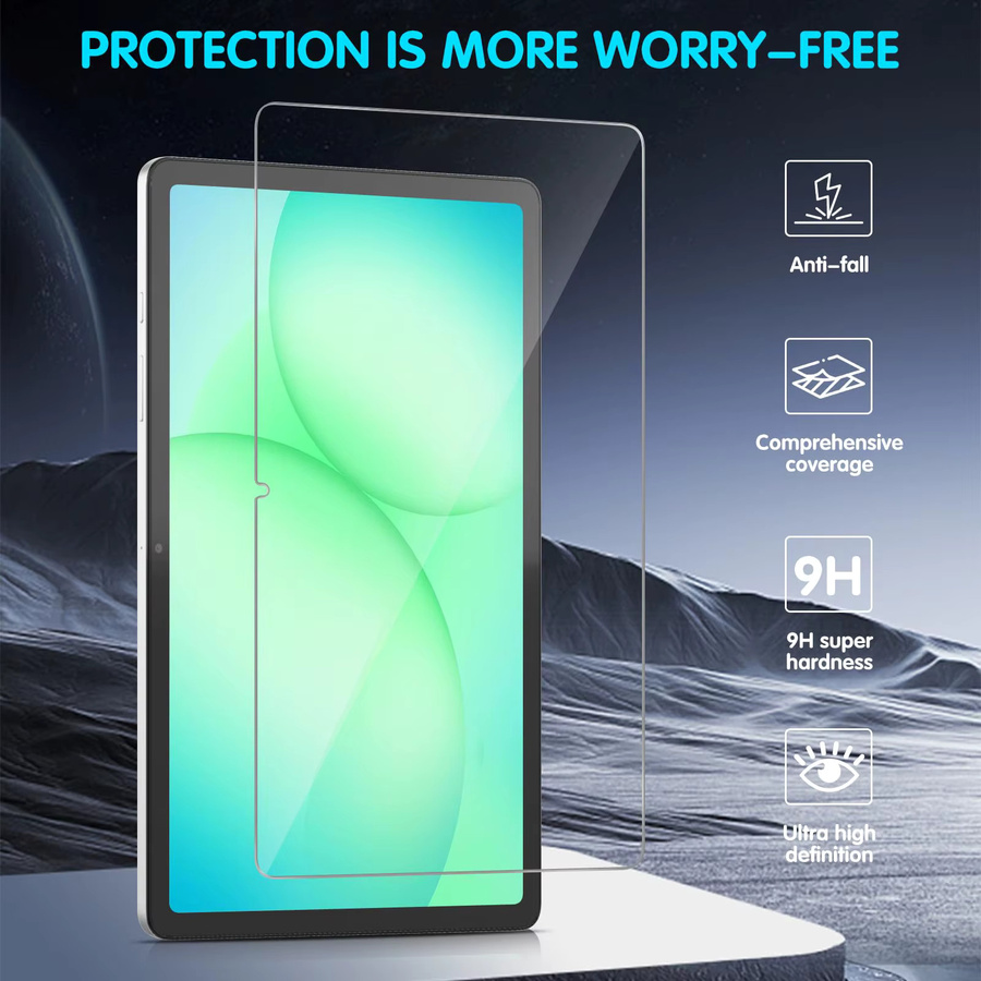 Samsung Premium-Hartglas Schutzfolie für Galaxy Tab A11+ 11 Zoll (2025) SM-X230/X235/X236B, transparent, HD und kratzfest - Bild 3