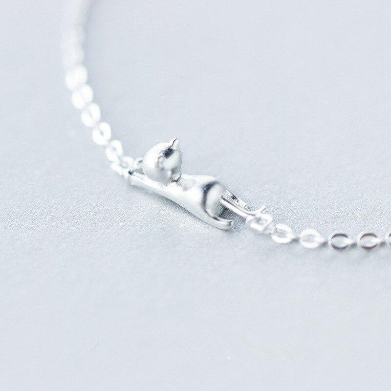 Armband 925 Silber, Katze Charm, Damen - Bild 3