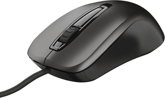 Trust Carve USB-A Maus in Schwarz - Bild 1