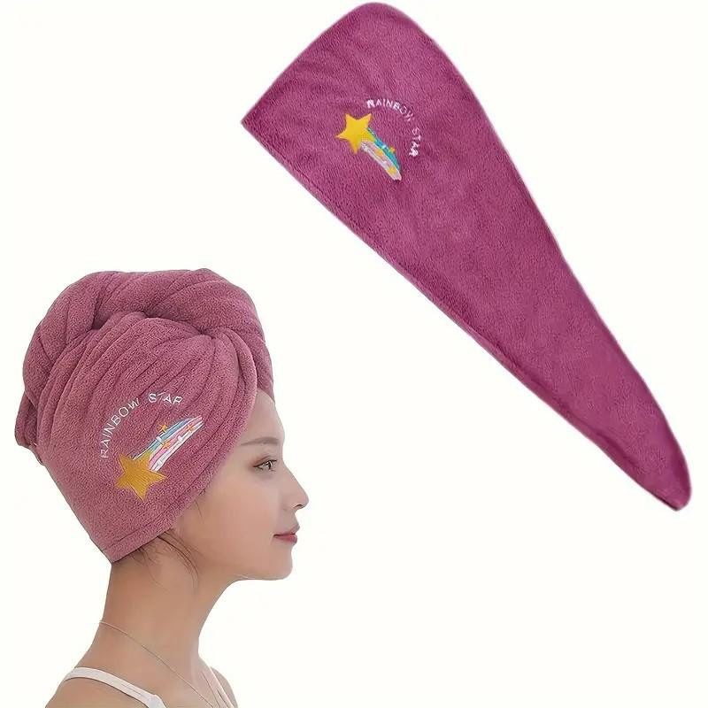 LESDAFFY Home Life Mikrofaser Haarhandtuch Turban für Damen in Hellblau - Bild 1