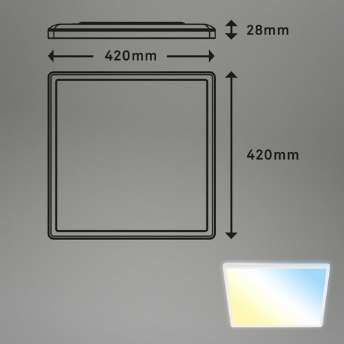 Briloner LED-Panel SLIM, Weiss, Breite: 42 cm, 22 W - Bild 2