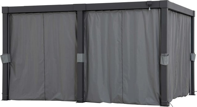 Sunjoy Vorhang für Matterhorn-Lamellenpergola, blickdicht, Breite: 306 cm, Höhe: 406 cm - Bild 1