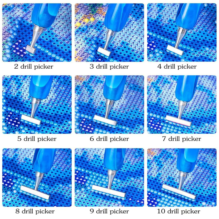 Austauschbare Metall-Sticknadeln und Bohrer-Bits für Kreuzstich und DIY-Handwerk - Bild 2
