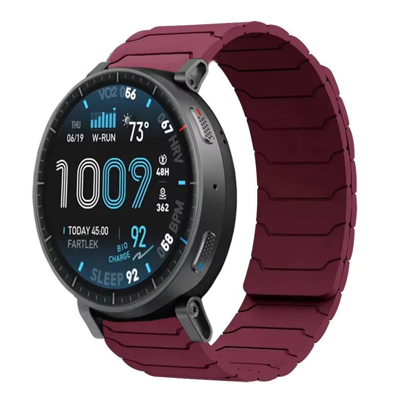 Amazfit Uhrenarmband Silikon, Schwarz, Unisex, 20mm 22mm - Bild 4