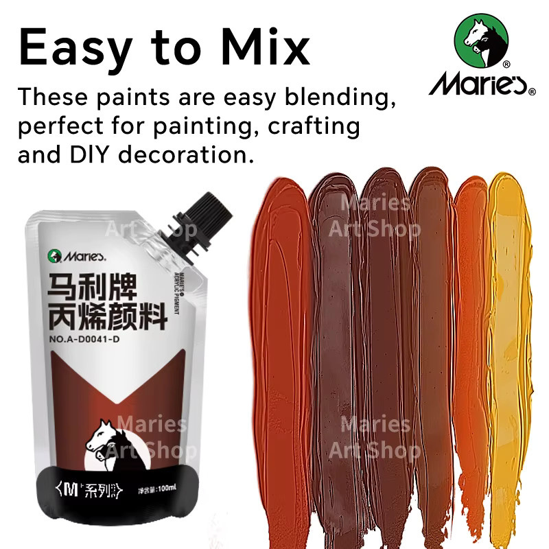 Marie's Acrylfarben-Set in Braun für Basteln, Modelle und Malerei - Bild 2