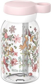 Mepal Campus Trinkflasche mit Trinkhalm Little Dutch Fairy Wonders, Multicolour, 450 ml - Bild 1