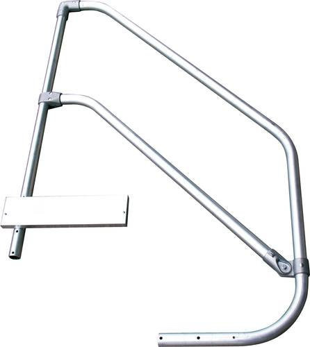 MUNK Geländer seitlich für Arbeitspodest mit 3 Stufen aus Aluminium in Silber, Günzburger Steigtechnik 50024 - Bild 1