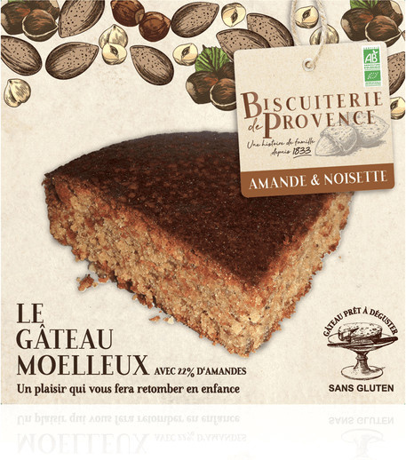 Biscuiterie de Provence Bio-Mandelkuchen mit Haselnuss 225 g - Bild 1