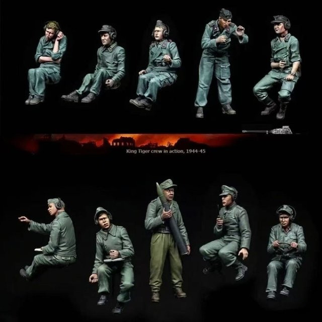 BAANFU Armored Panther Crew, Soldatenmodellbausatz, 10 Soldaten, Maßstab 1:35 - Bild 1