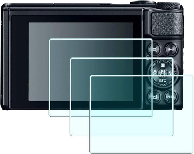 Canon PowerShot SX740 HS Displayschutzfolie aus gehärtetem Glas, 0,3mm HD Schutzfolie, transparent - Bild 1
