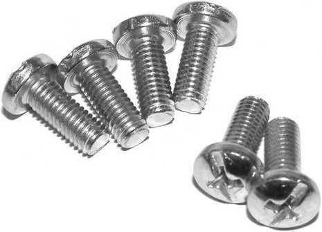 Hammond Electronics 1593ATS50 Befestigungsschraube aus Stahl in Silber, 50 Stück - Bild 1