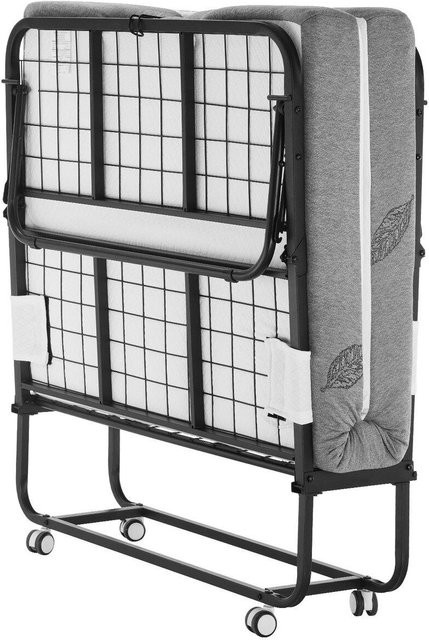 Klappbett von Buying Solutions, MB mit 5-Zoll-Schaumstoffmatratze für Erwachsene, Farbe Weiß, B/T/H: 198,1 x 96,5 x 35,0 cm - Bild 1