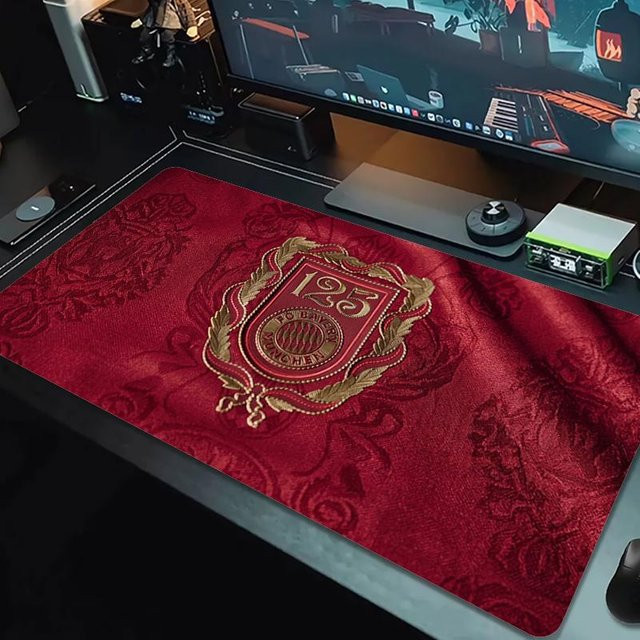 FC Bayern München Gaming-Mauspad XXL in Rot, rutschfeste Spielmatte für Laptop und Tablet, B/T: 60 x 30 cm - Bild 1