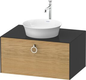 Duravit Waschtischunterschrank White Tulip ohne Aufsatz, Farbe: Weiß, B/T/H: 80 x 40,8 x 55 cm - Bild 1