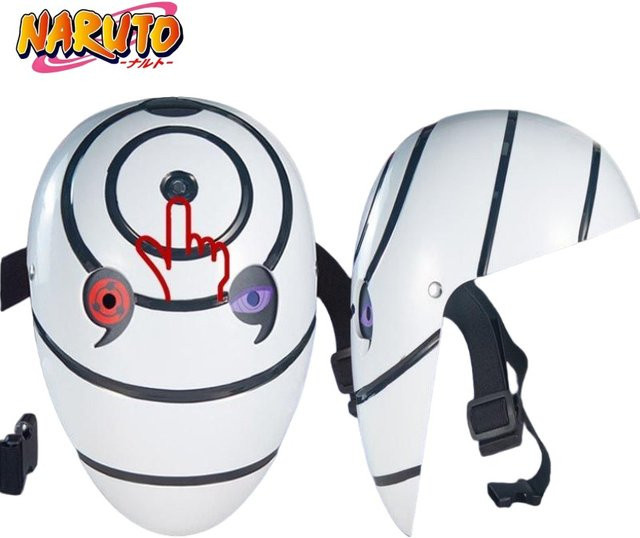 Bandai Naruto Halloween Maske, Weiß, Kunststoff - Bild 1