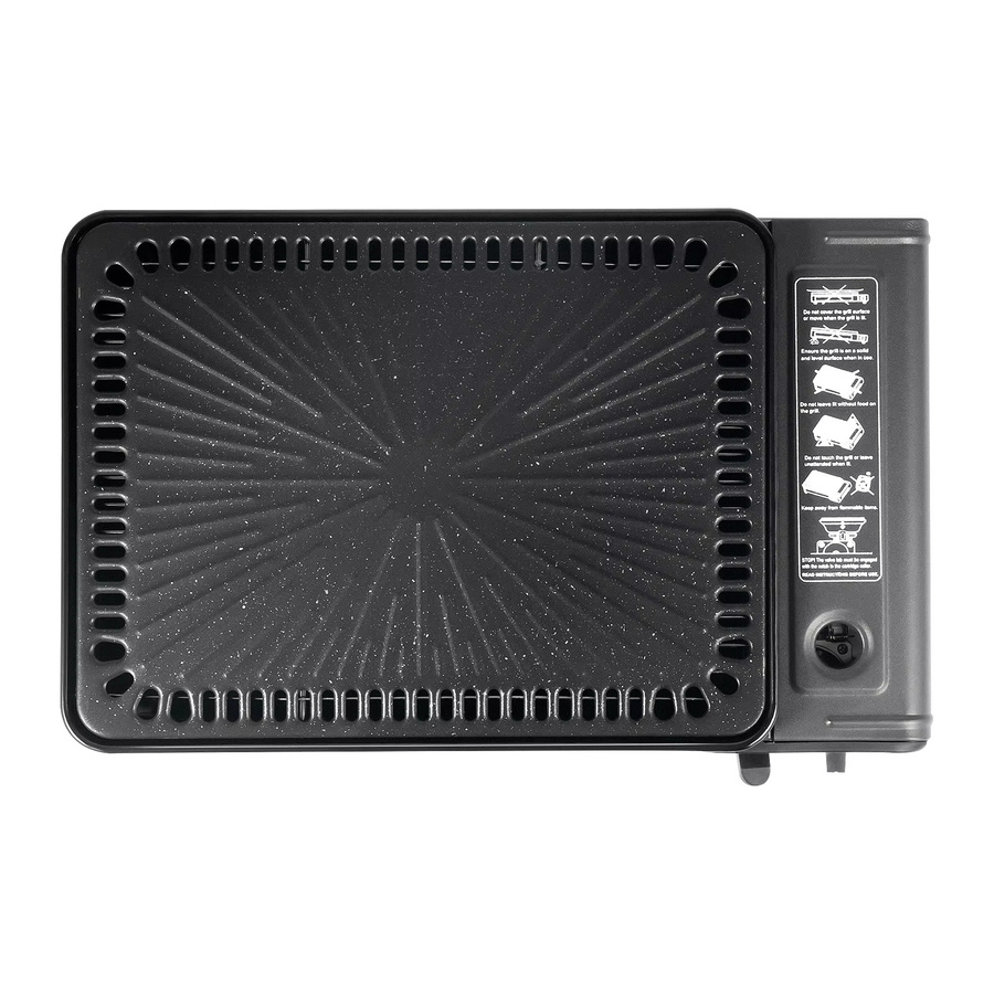 Bymaocar Tragbarer Camping-Grill Gaskocher für Butan-Gas, Schwarz, Tabletop-Modell für Outdoor-Reisen - Bild 5