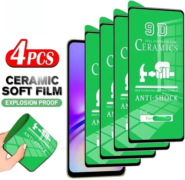 4er-Pack Caynes 9D Keramik Membran Schutzfolie für iPhone 16 15 14 13 12 Pro Max Air in Transparent - Bild 1