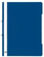 Veloflex Schnellhefter VELOFORM in Blau mit Abheftvorrichtung und Greifausschnitt, A4, transparent - Bild 1