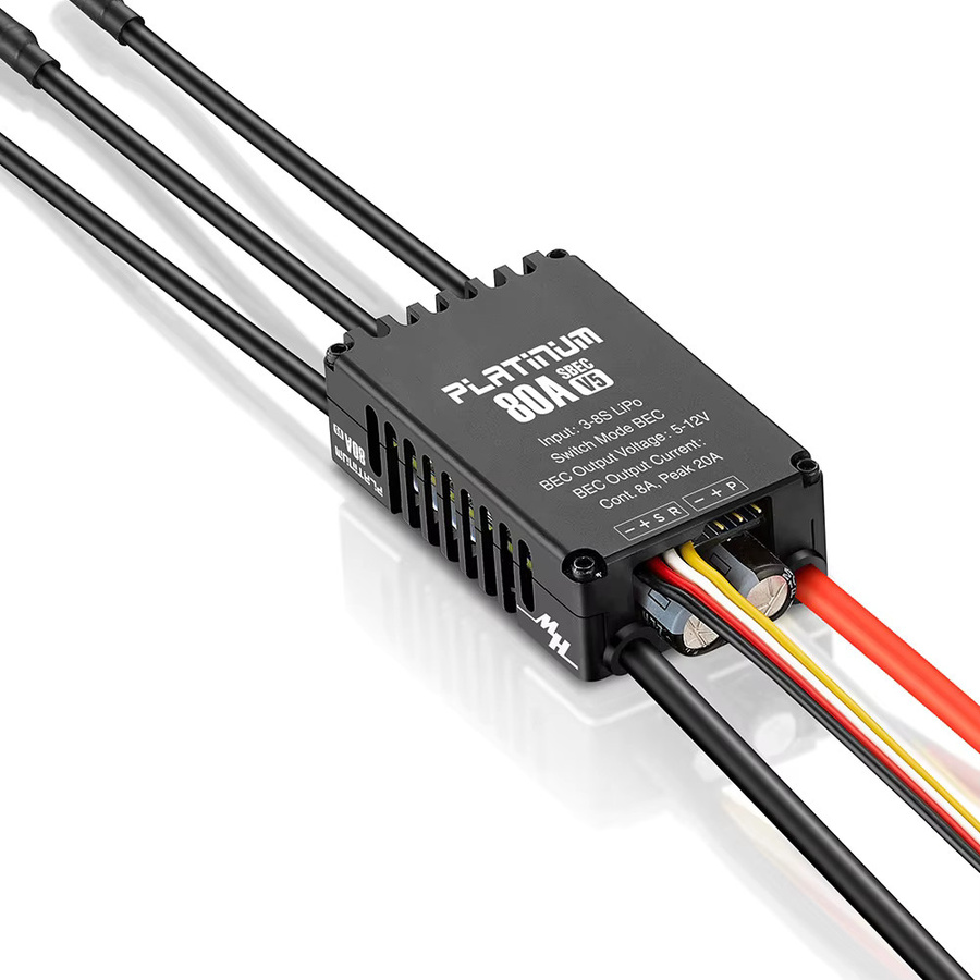 Hobbywing Platinum 80A V5 ESC, Zubehör, Schwarz - Bild 3