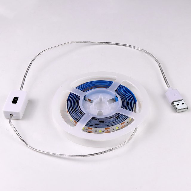 MALITAI LED Streifen Licht mit Hand-Wisch-Bewegungssensor, USB 5V, wasserdicht, Farbe: Weiß - Bild 1