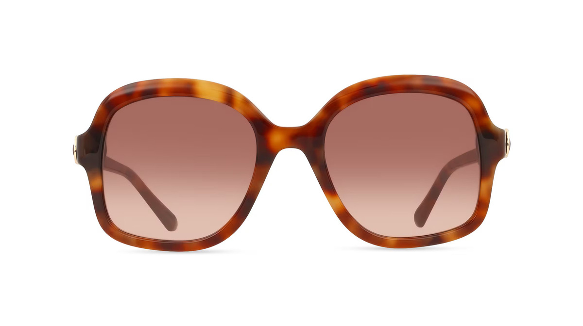 Sandro SA6074 Sonnenbrille Damen, Vollrand, Quadratisch, Acetat, braun - Bild 1