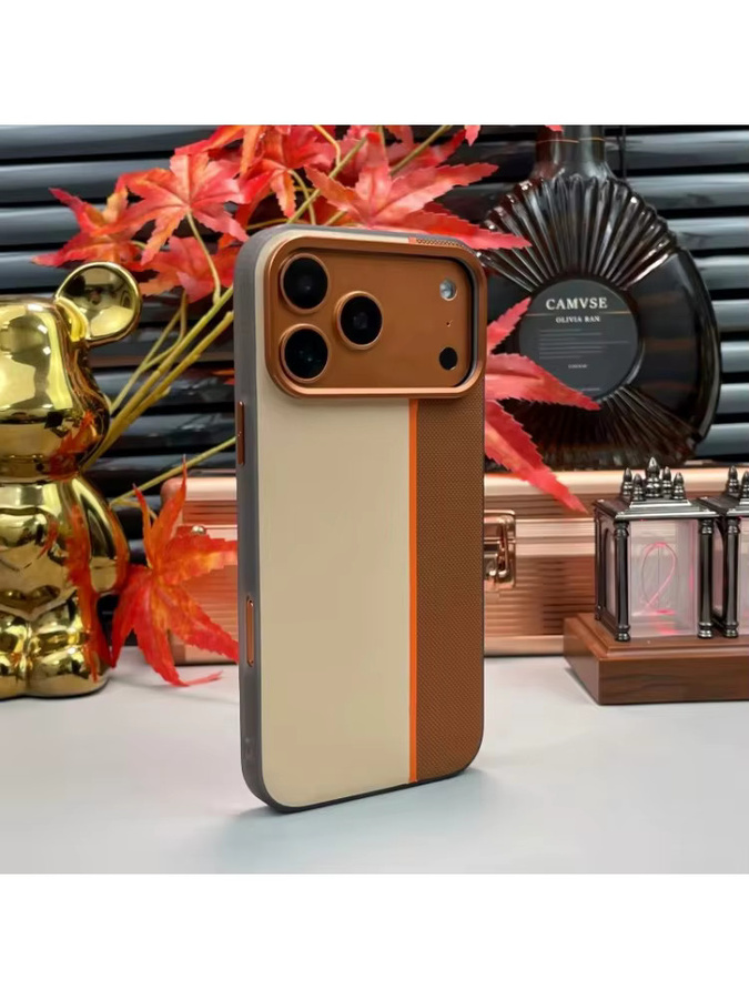 Apple Luxuriöse PU-Leder-Magnethülle für iPhone 17 16 15 14 Pro Max in Multicolour mit kabellosem Laden und rutschfestem Schutz - Bild 5