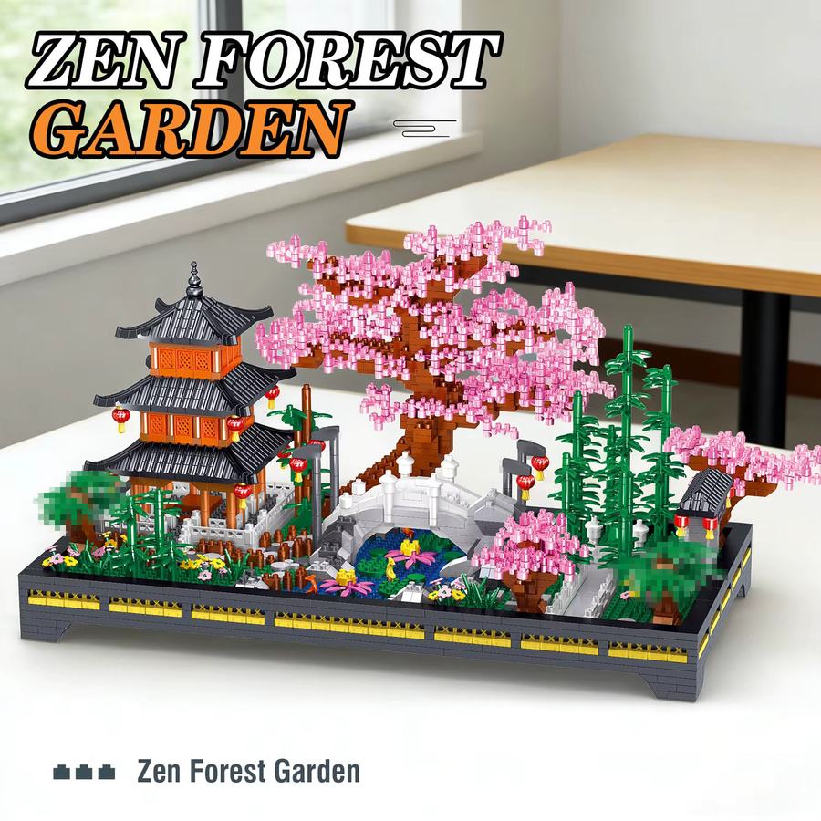 CONUSEA Zen Waldgarten Baustein-Set, 2805 Teile - Bild 2