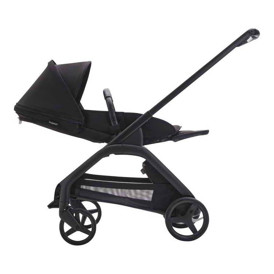 Bugaboo Dragonfly Kombi-Kinderwagen in Schwarz mit einhändigem Faltmechanismus und Schwenkrädern - Bild 2