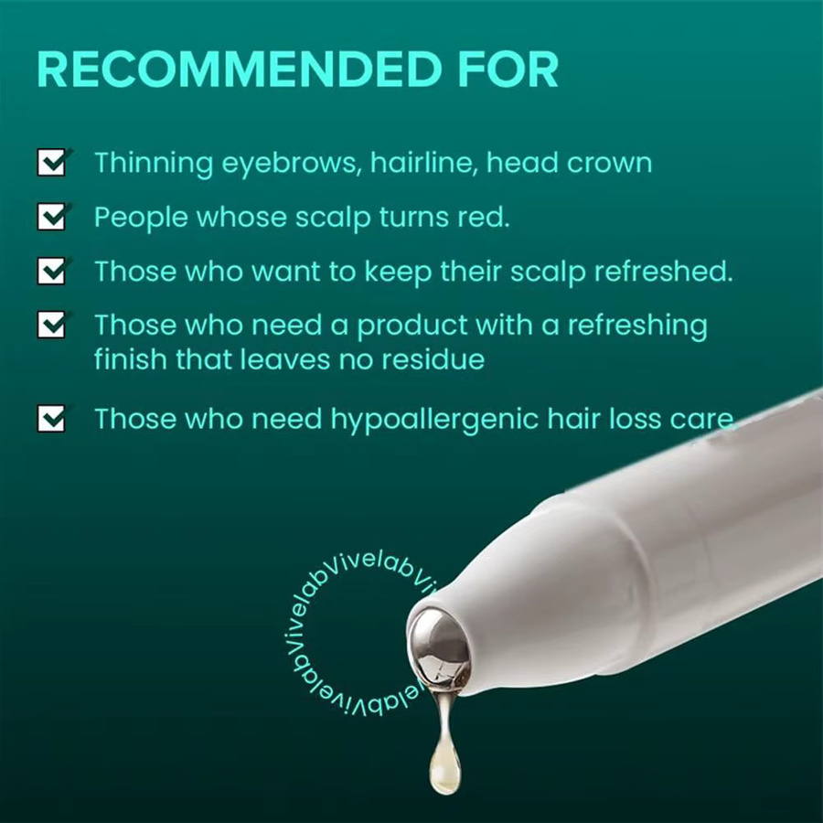 Vivelab Revive Therapy Haar-, Kopfhaut- & Augenbrauen-Roll-On Ampulle, Öl, Unisex - Bild 4