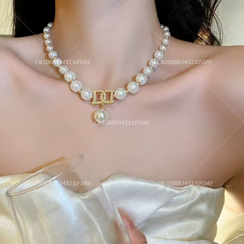 MOONBIFFY Halskette, Perle, Gold, Damen - Bild 2