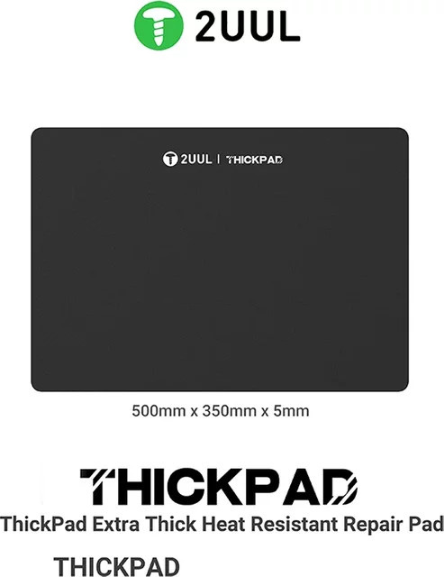 2uul st86 Antistatische Reparaturmatte Schwarz B/T: 50,0 x 35,0 cm, Dicke: 0,5 cm - Bild 1
