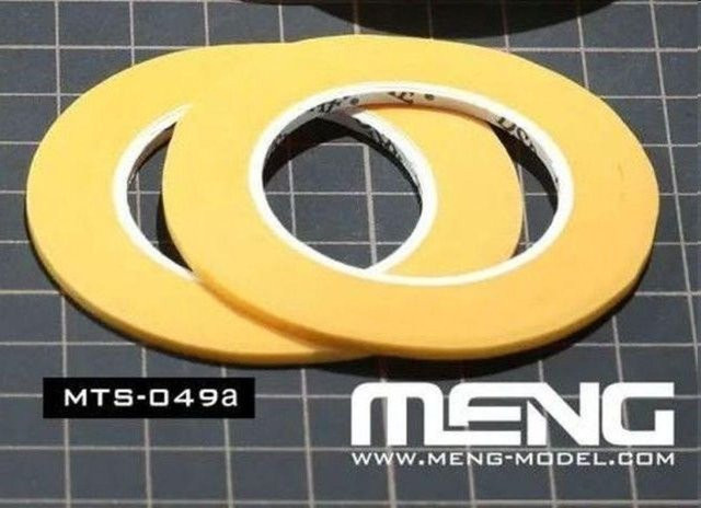 MENG Models Masking Tape aus Papier in Gelb, Breite: 0,2 cm, Länge: 18 m - Bild 1