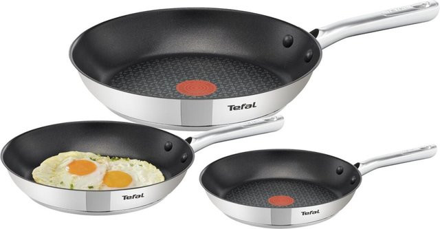 Tefal Duetto+ Plus Pfannenset 3-teilig aus Edelstahl in Schwarz und Silber mit Non-Stick-Beschichtung - Bild 3