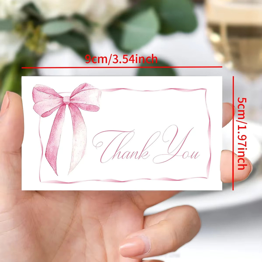 50 Stück leere Dankeskarten aus Papier für Bestellungen und Geschenkverpackungen - Bild 4
