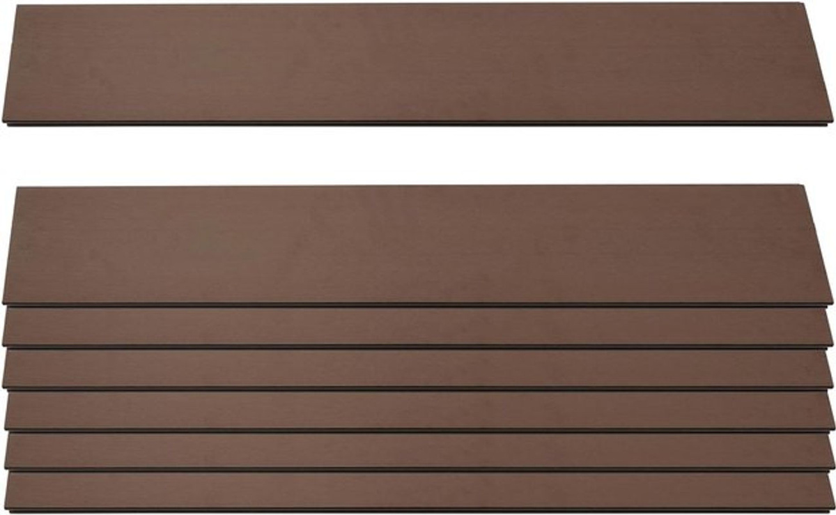 7er Set WPC Sichtschutzlatten Savoie von MCW in Braun, ca. 1qm, Höhe: 90 cm - Bild 1
