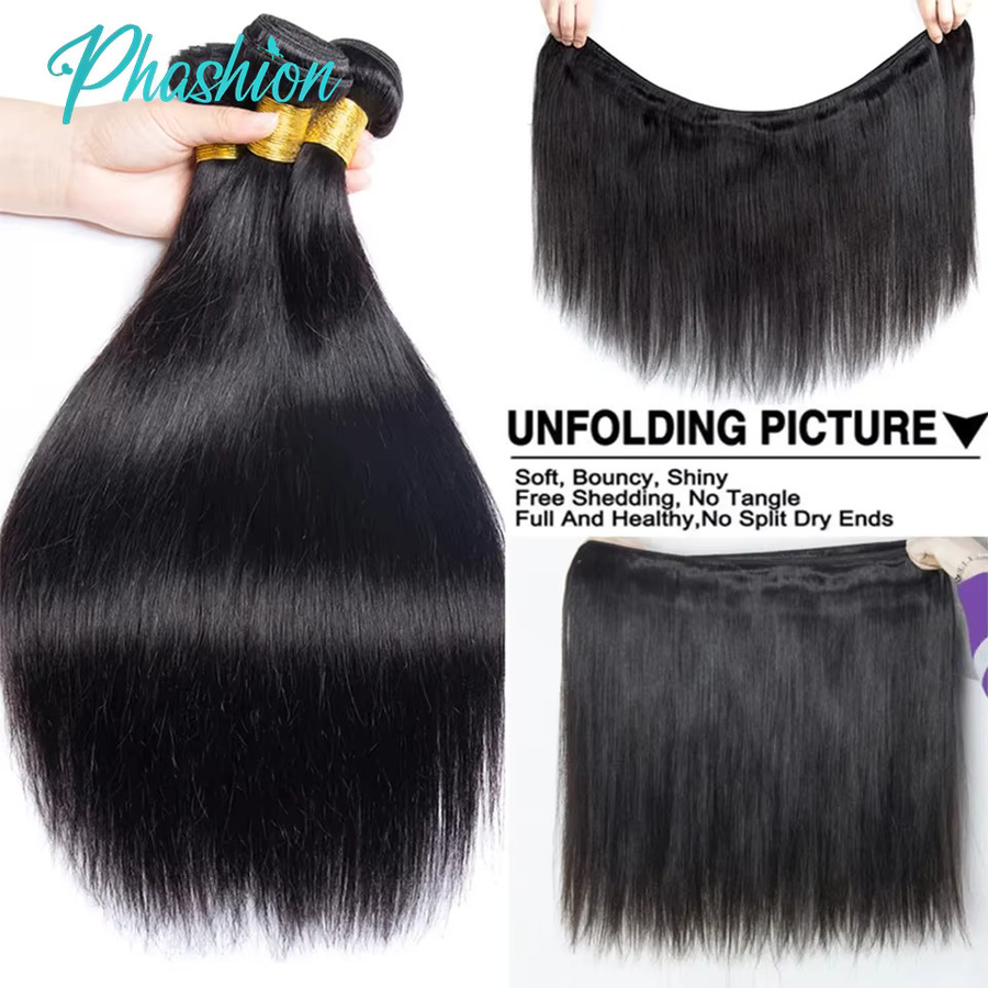Phashion Remy Haar Extensions, Brasilianische Webart, 30-32 Zoll, Damen - Bild 5