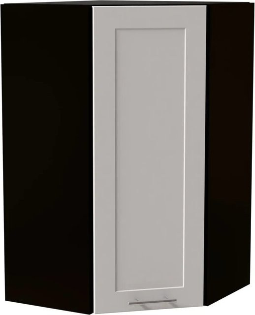 Feldmann-Wohnen Hängeschrank Oslo Küchenschrank in Schwarz und Weiß Matt B/T/H: 60 x 60 x 96 cm - Bild 1